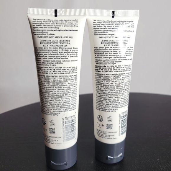 (2) New Fresh Milk Hand Creams 1.6 Fl Oz Each 100mL Total - Picture 2 of 5